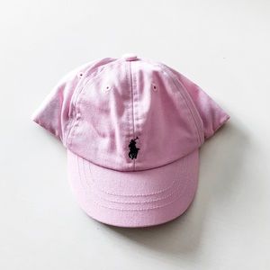 Baby Girl Pink Cotton Chino Baseball Cap
